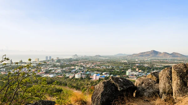 Landschaft hua hin Stadt in der Früh — Stockfoto