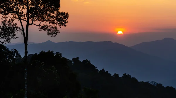 Vista ad alto angolo bellissimo tramonto — Foto Stock