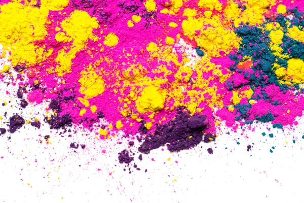 Holi Color Powder White Background — Stock Photo, Image