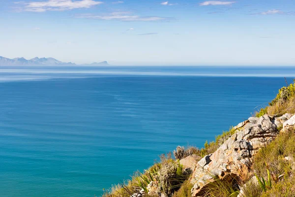 Παράκτια Ορεινό Τοπίο Χλωρίδα Fynbos Στο Κέιπ Τάουν Της Νότιας — Φωτογραφία Αρχείου