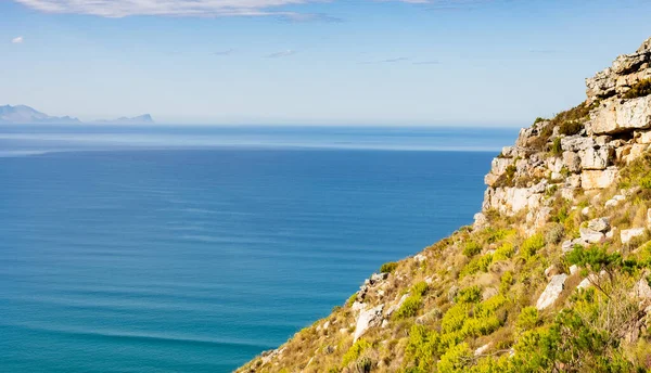 Παράκτια Ορεινό Τοπίο Χλωρίδα Fynbos Στο Κέιπ Τάουν Της Νότιας — Φωτογραφία Αρχείου