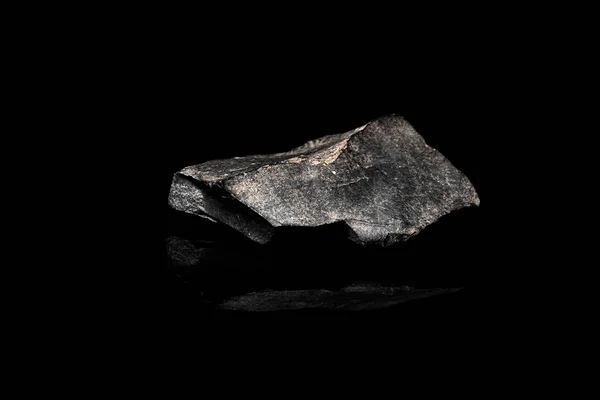Macro Κοντινό Πλάνο Εικόνα Της Πρώτης Ύλης Μαγγάνιο Ore Βράχο — Φωτογραφία Αρχείου