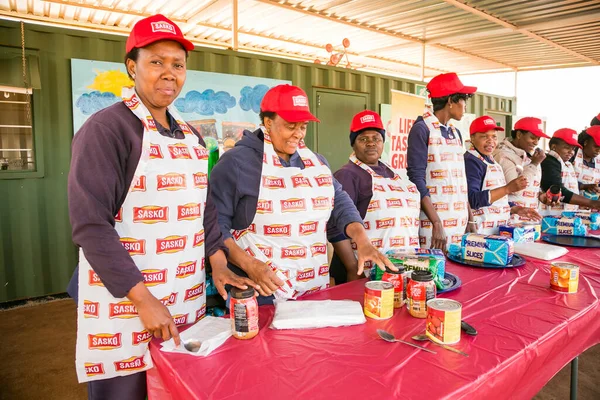 Johannesburg Südafrika Juli 2016 Gemeinschaftsaktion Mit Mahlzeiten Für Afrikanische Kinder — Stockfoto