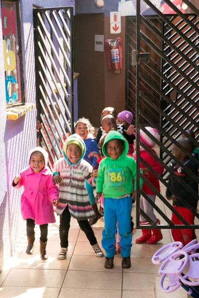 Йоханнесбург Южная Африка Августа 2015 Молодые Африканские Дети Детском Саду — стоковое фото