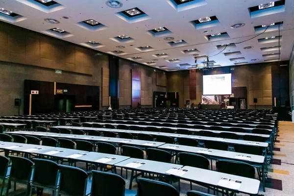 Johannesburg South Africa June 2014 Empty Chairs Large Conference Hall — Zdjęcie stockowe