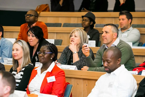 Johannesburg South Africa August 2014 Diverse Students Attending Lecture College — Stockfoto
