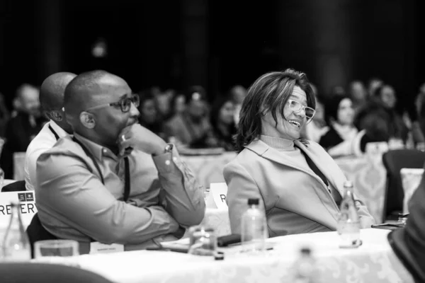Joanesburgo África Sul Agosto 2017 Delegados Que Participam Uma Convenção — Fotografia de Stock