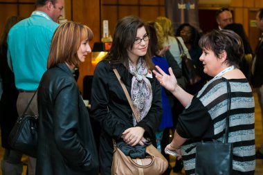 Johannesburg, South Africa - May 30, 2014: Delegates networking at corporate conference event