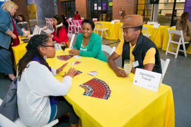 Johannesburg, South Africa - May 18, 2013: Diverse delegates attending a business workshop