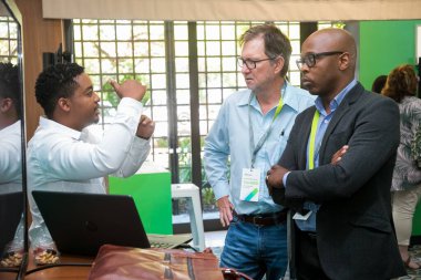 Cape Town, South Africa - February 4, 2020: Delegates networking at corporate conference event