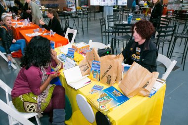 Johannesburg, Güney Afrika - 18 Mayıs 2013: Bir iş atölyesine katılan çeşitli delegeler
