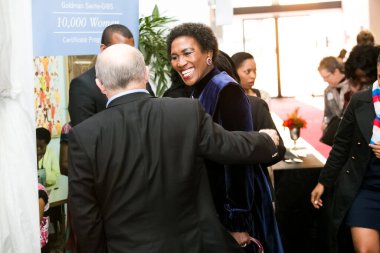 Johannesburg, South Africa - July 14, 2014: Diverse woman networking at corporate convention event