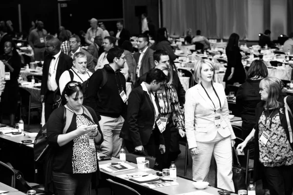Johannesburgo Sudáfrica Agosto 2015 Delegados Que Asisten Una Convención Ventas —  Fotos de Stock