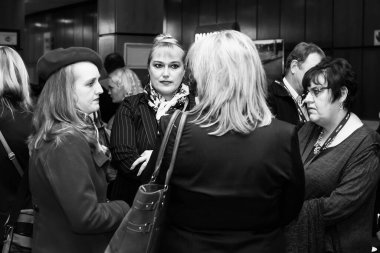 Johannesburg, Güney Afrika - 26 Haziran 2015: Bir konferansta delegeler şebekesi