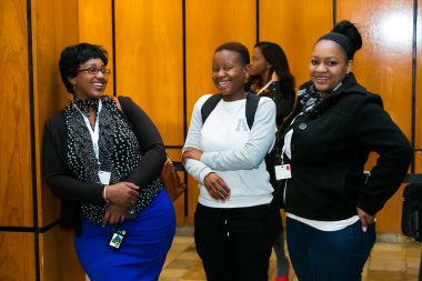 Johannesburg, South Africa - May 30, 2014: Delegates networking at corporate conference event