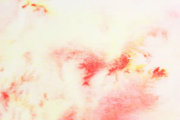 Soffice splatter giallo e rosso acquerello — Foto Stock