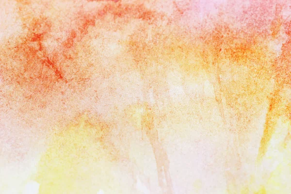 Soft red and yellow watercolor smudges — Stock Photo, Image