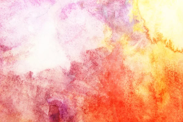 Watercolor splashes of different colors — Stock Photo, Image