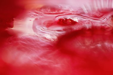 red bubbles and splashes