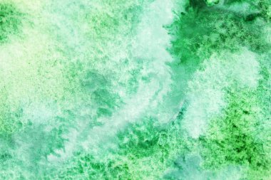 yumuşak yeşil ve beyaz sulu boya konturları