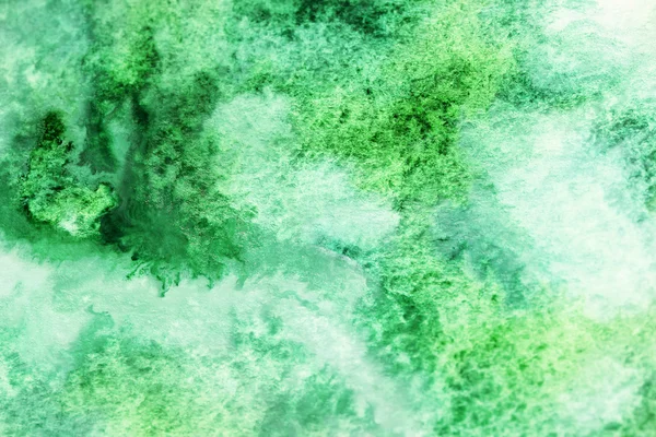 Bleke groene en witte aquarel vlekken — Stockfoto