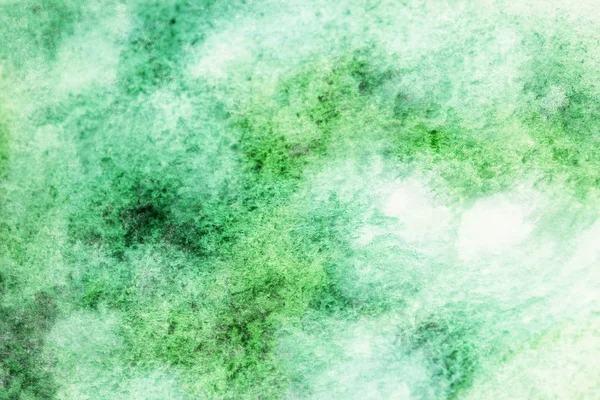 Yeşil ve beyaz sulu boya lekeleri — Stok fotoğraf