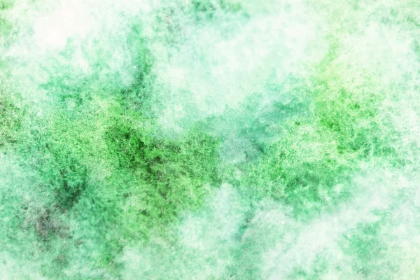 Yeşil ve beyaz sulu boya doku — Stok fotoğraf