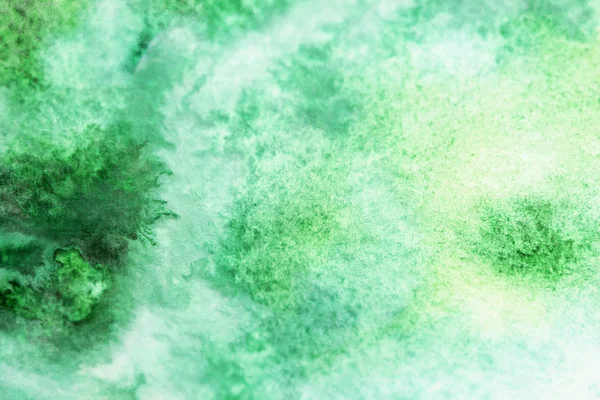 Manchas de aguarela verde e branco — Fotografia de Stock