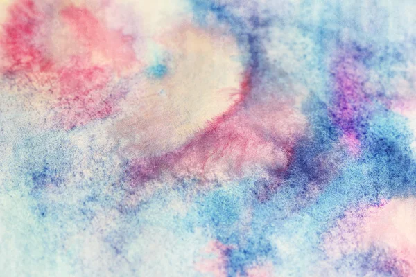 Pálido azul e rosa textura aquarela — Fotografia de Stock