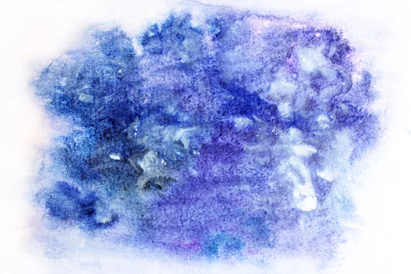 Blue watercolor blotch — Stock Photo, Image