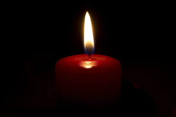 Red candle isolated — Stock Photo, Image