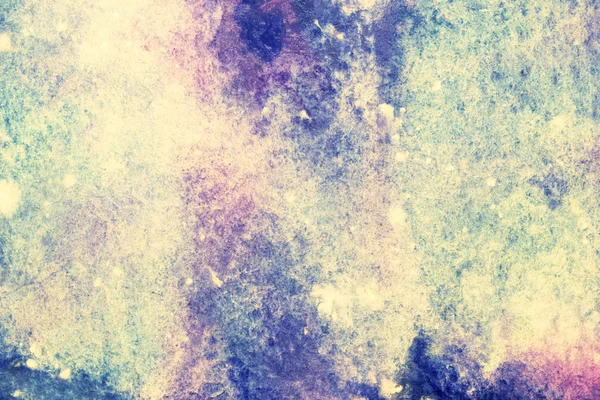 Blå akvarell fläckar med vita splatter — Stockfoto
