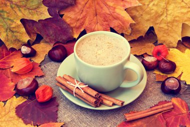 lezzetli cappucino bardak