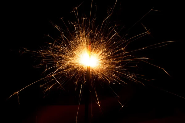 Festive sparkler and fireworks — Stock Photo, Image