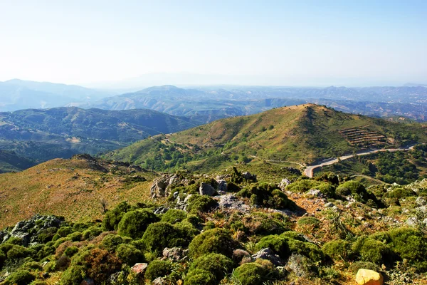 Yunanistan'daki dağ manzarası