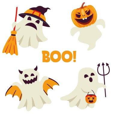 Çizgi film Karakteri ile Cadılar Bayramı Kavramı