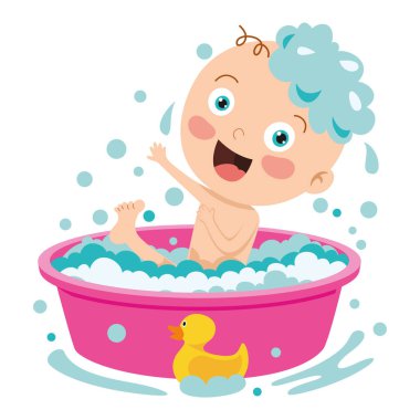 Yeni Doğan Bebek Karakterinin Çizimi