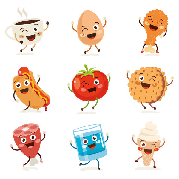 Набор разнообразных вкусных блюд