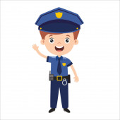 Cartoon Drawing Of A Police Officer