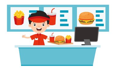 Fast Food Restoranının Çizimi