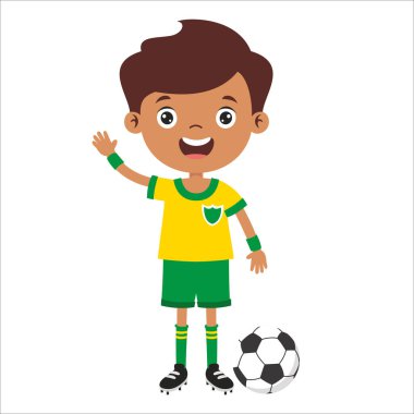 Bir futbolcunun Çizimi