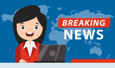 Bir Haber spikerinin Çizimi