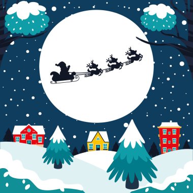 Noel Baba Kızağa Biniyor