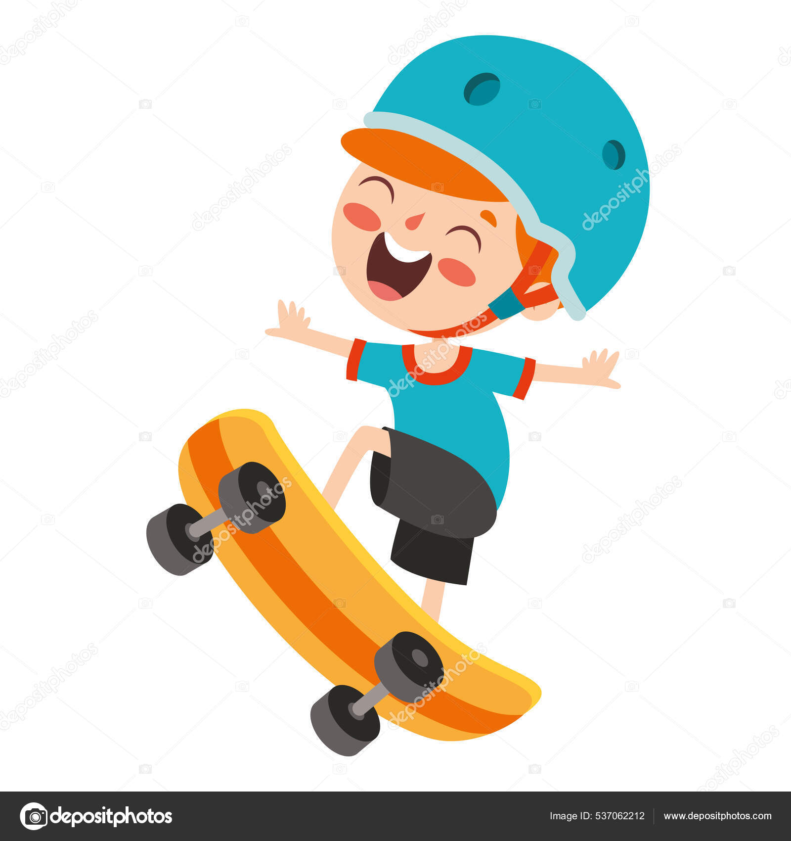 Skateboard Mundo Dos Skates Dia Dos Jovens Desenhos Animados