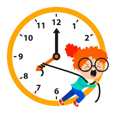 Düz Nesnelerle Zaman Kavramı Çizimi