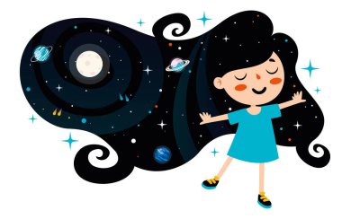 Soyut bir figürle fantezi alanı