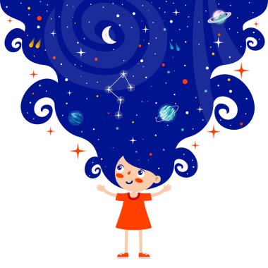 Soyut bir figürle fantezi alanı