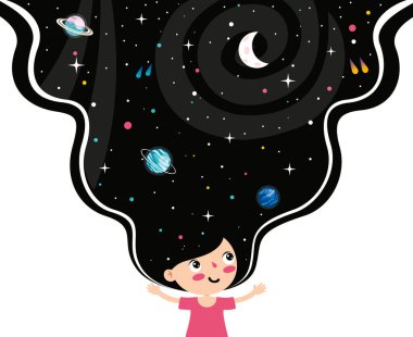 Soyut bir figürle fantezi alanı