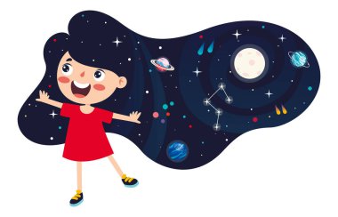 Soyut bir figürle fantezi alanı