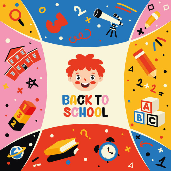 Education Concept With Cartoon Character